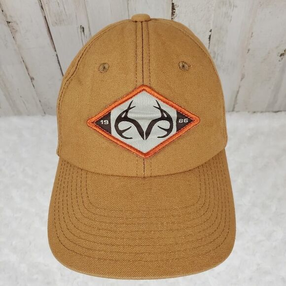 Realtree Logo Snapback Cap Brown OSFM - Picture 2 of 8